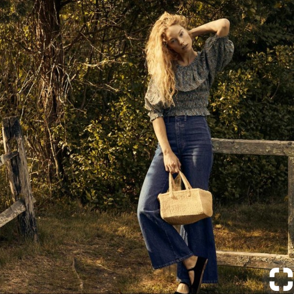 Smocked Dôen Paisley Top